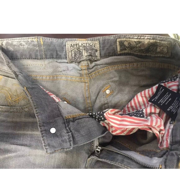 AFFLICTION Men Denim Jeans ACE ASCENDED NORWALK Em - Picture 7 of 9